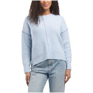 THEO & SPENCE Exposed Seam Crew Neck Sweater